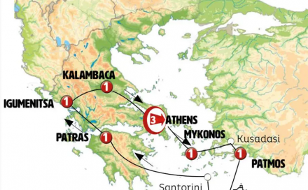 The Beautiful Aegean, Peloponnese and Northern Greece Int 10days
