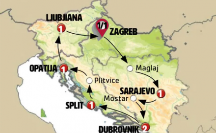 Croatia, Bosnia and Slovenia 9 Days