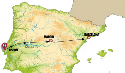 Lisbon, Madrid and Barcelona